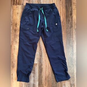 Figs Navy Lined Scrub Pants